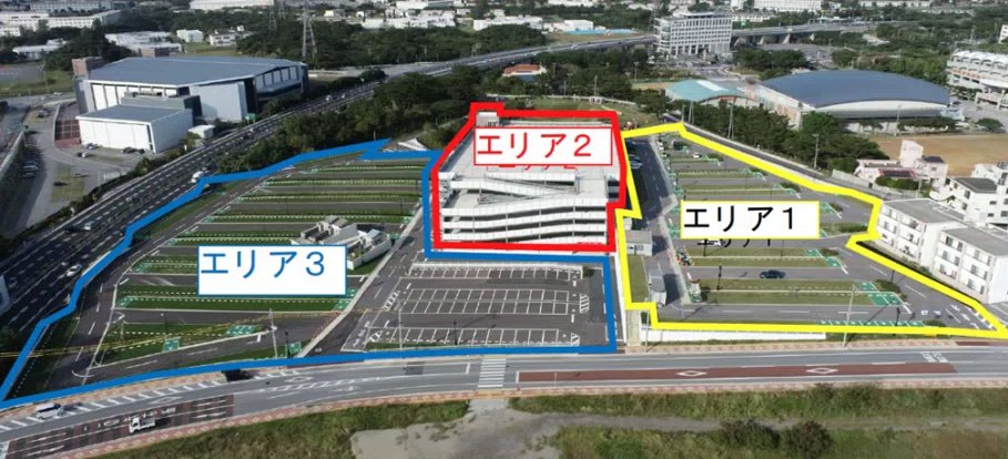 沖縄全島エイサーまつり 立体駐車場